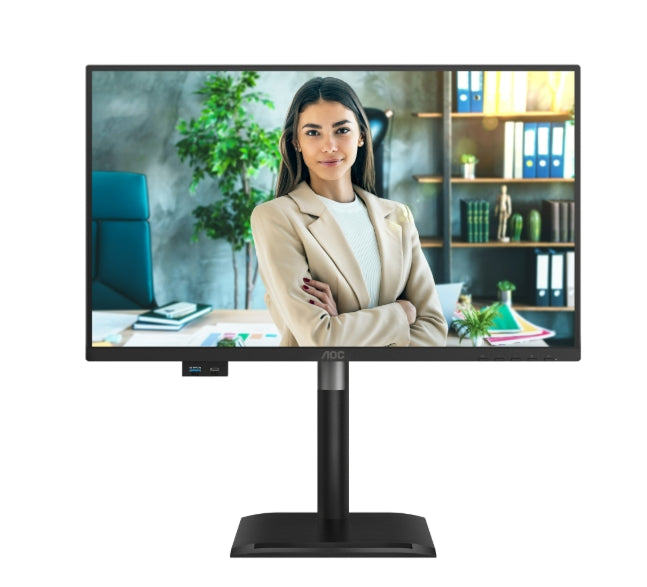 AOC 24P4U, 23.8" IPS WLED, 1920x1080@120Hz, 4ms GtG, 300cd m/2, 1500:1, 20M:1, Adaptive Sync, Anti Blue Light, FlickerFree, 2Wx2, Tilt, Height Adjust, Pivot, Swivel, D-SUB, HDMI, DP, USB hub