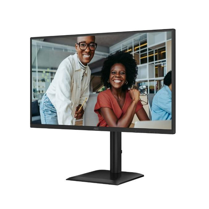 AOC 27E4U, 27" IPS WLED, 1920x1080@120Hz, 4ms GtG, 300cd m/2, 1500:1, 20M:1 DCR, Adaptive Sync, FlickerFree, Anti Blue Light, 2Wx2, Tilt, Height Adjust, Pivot, Swivel, D-SUB, HDMI, USB Hub