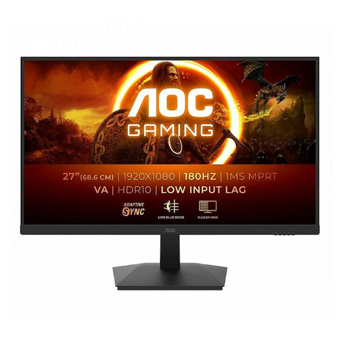 AOC C27G4ZXU, 27" Curved 1500R VA WLED, 1920x1080@280Hz, 1ms GtG, 0.3msMPRT, 300cd m/2, 4000:1, 80M:1 DCR, Adaptive Sync, FlickerFree, Low Blue Light, 2Wx2, Tilt, Height Adjust, Swivel, 2xHDMI, DP, USB hub