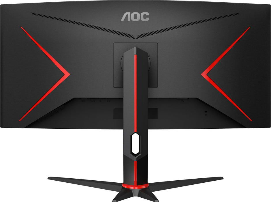 AOC CU34G2XP/BK, 34" Curved 1500R VA, WLED, 3440x1440@180Hz, 1ms GtG, 1ms MPRT, 430 cd/m2, 4000:1, 80M:1 DCR, Tilt, Height Adjust, Swivel, 2xHDMI, 2xDP, USB hub