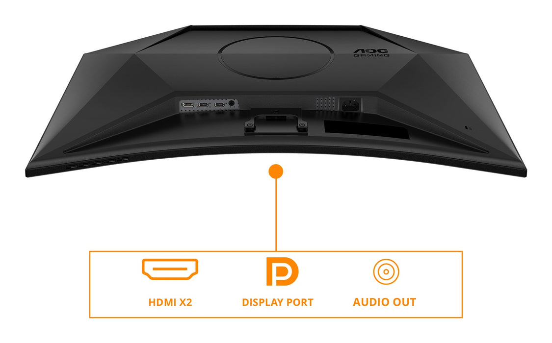 AOC CQ32G4VE, 31.5" Curved 1500R, Fast VA WLED, 2560x1440@180 Hz, 1ms GtG, 0.5ms MPRT, 300 cd/m2, 3500:1, 80M:1 DCR, Adaptive Sync, Flicker Free, Low Blue Light, Tilt, 2xHDMI, DP