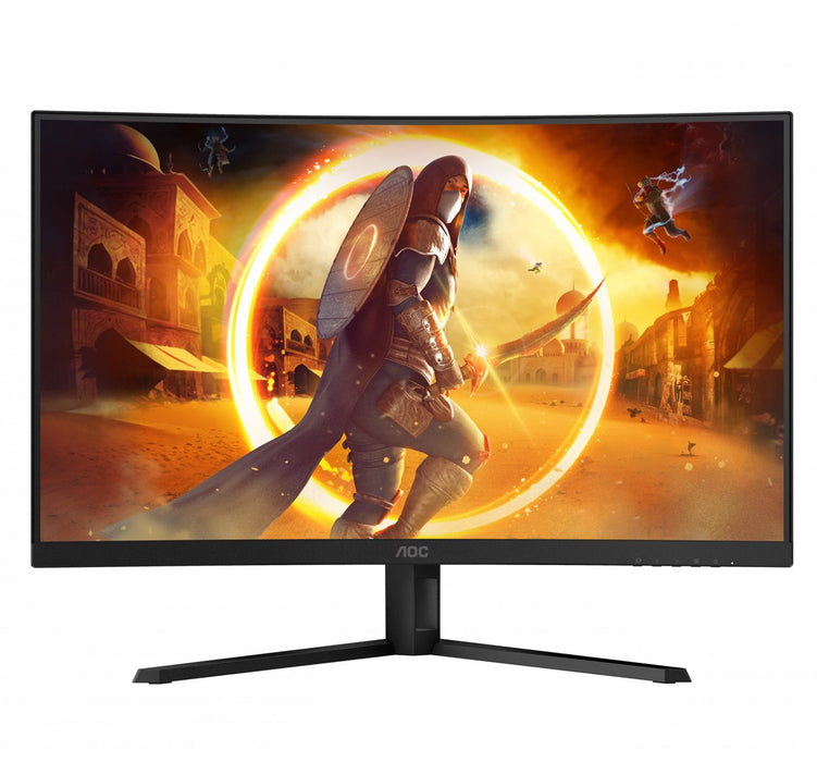 AOC CQ32G4VE, 31.5" Curved 1500R, Fast VA WLED, 2560x1440@180 Hz, 1ms GtG, 0.5ms MPRT, 300 cd/m2, 3500:1, 80M:1 DCR, Adaptive Sync, Flicker Free, Low Blue Light, Tilt, 2xHDMI, DP