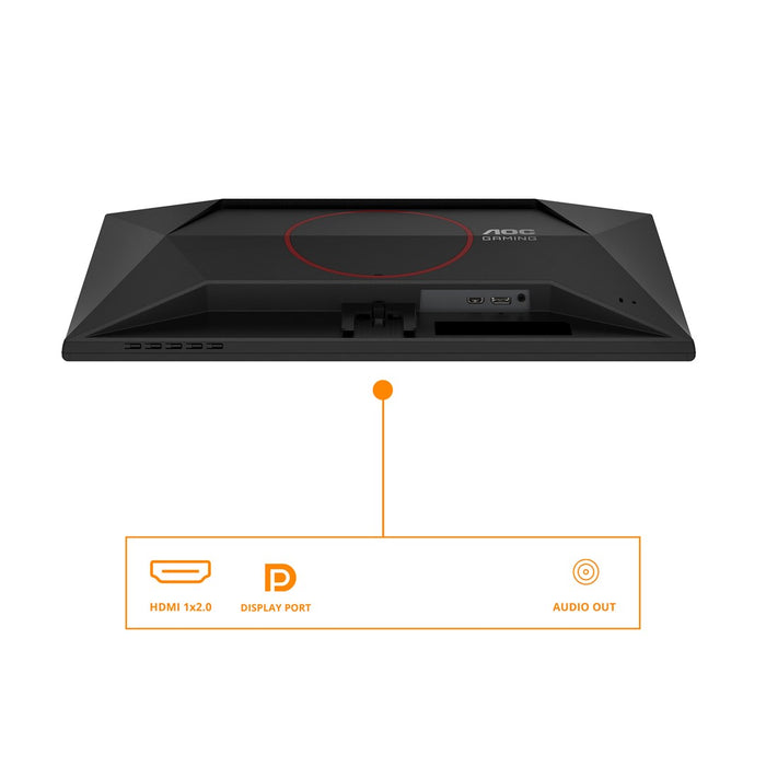 AOC 25G42E, 24.5" Fast IPS WLED, 1920x1080@180Hz, 1ms GtG, 0.5ms MPRT, 300cd m/2, 1000:1, 80M:1, Adaptive Sync, FlickerFree, Low Blue Light, Tilt, HDMI, DP