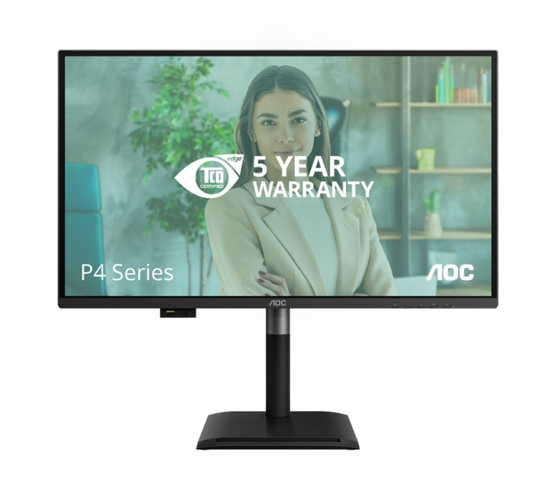 AOC Q27P4U, 27" IPS WLED, 2560x1440@120Hz, 4ms GtG, 350cd m2, 1500:1, DCR 50M:1, Adaptive Sync, FlickerFree, Anti Blue Light, 2Wx2, Tilt, Height Adjust, Pivot, Swivel, 2xHDMI, DP, USB hub