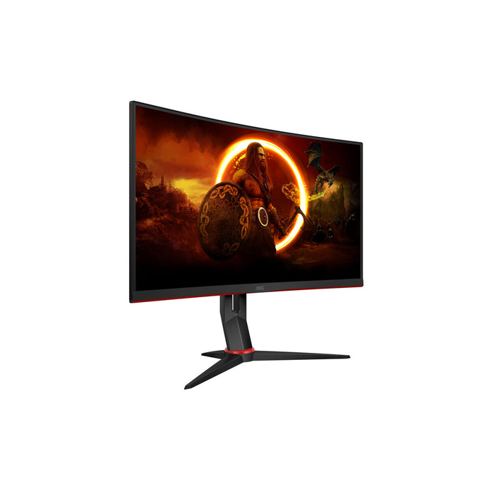 AOC C27G2Z3/BK, 27" Curved 1500R VA WLED, 1920x1080@280Hz, 1ms GtG, 0.5MPRT, 300cd m/2, 4000:1, 80M:1 DCR, Adaptive Sync, FlickerFree, Blue Light tech. Soft., Tilt, Height Adjust, Swivel, 2xHDMI, DP