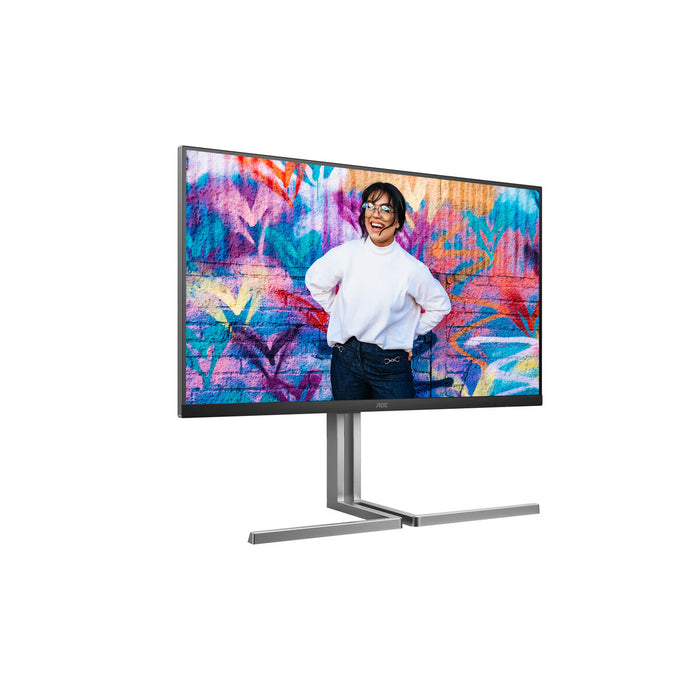 AOC U32U3CV, 31.5" Nano IPS WLED, 3840x2160@60Hz, 4ms GtG, 400cd m/2, 1000:1, 50M:1 DCR, Adaptive Sync, FlickerFree, Anti Blue Light, 3Wx2, Tilt, Height Adjust, Pivot, Swivel, 2xHDMI, DP, USB hub