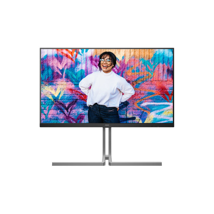 AOC U32U3CV, 31.5" Nano IPS WLED, 3840x2160@60Hz, 4ms GtG, 400cd m/2, 1000:1, 50M:1 DCR, Adaptive Sync, FlickerFree, Anti Blue Light, 3Wx2, Tilt, Height Adjust, Pivot, Swivel, 2xHDMI, DP, USB hub