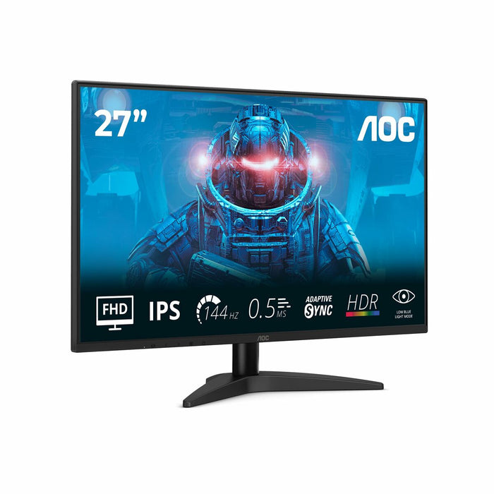 AOC 27B36X, 27" IPS WLED, 1920x1080@144Hz, 4ms GtG, 0.5ms MPRT, 300cd m/2, 1500:1, DCR 20M:1, Adaptive Sync, FlickerFree, Low Blue Light, Tilt, HDMI, DP