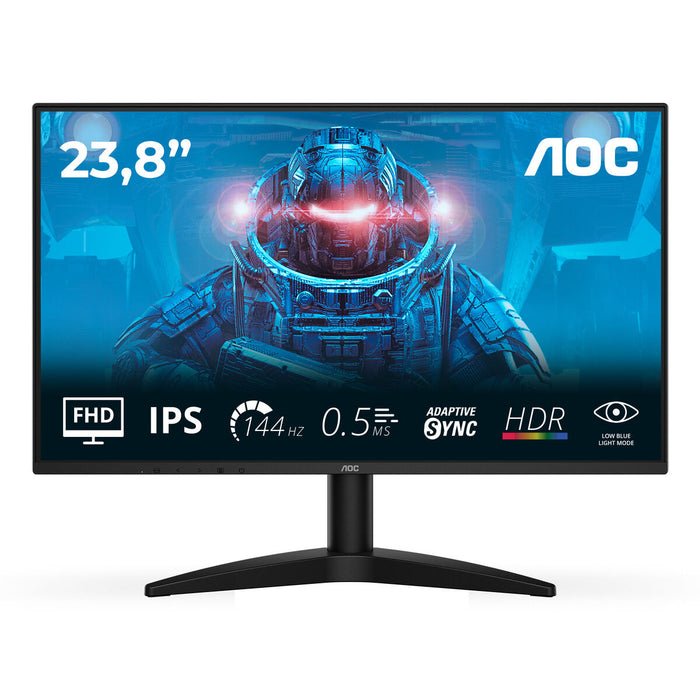 AOC 24B36X, 23.8" IPS WLED, 1920x1080@144Hz, 4ms GtG, 0.5ms MPRT, 300cd m/2, 1500:1, DCR 20M:1, Adaptive Sync, FlickerFree, Low Blue Light, Tilt, HDMI, DP