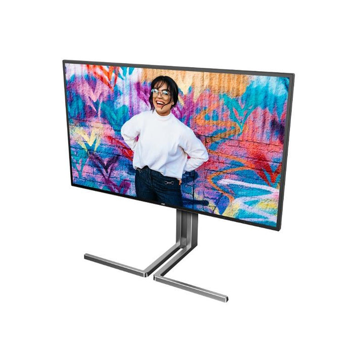 AOC U27U3CV, 27" Nano IPS WLED, 3840x2160@60Hz, 4ms GtG, 400cd m/2, 1300:1, 50M:1 DCR, Adaptive Sync, FlickerFree, Low Blue Light, 3Wx2, Tilt, Height Adjust, Pivot, Swivel, 2xHDMI, DP, USB hub