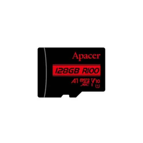 Apacer 128GB microSDHC/SDXC UHS-I U1 V10 A1 (1 adapter) - Flash медии<<<APACER памети и аксесоари<<<APACER<<<PolyComp