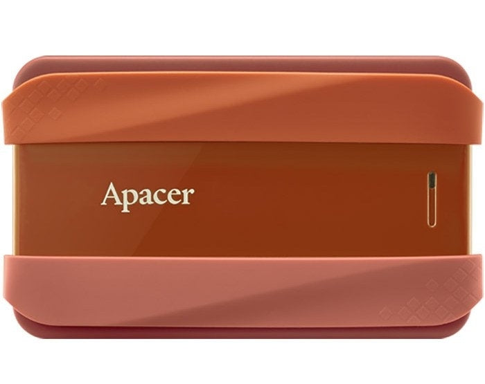 Apacer AC533, 2TB 2.5" SATA HDD USB 3.2 Portable Hard Drive Plastic / Rubber Garnet red
