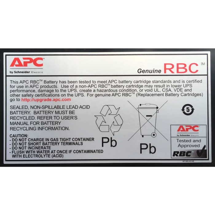 APC RBC5 UPS battery Sealed Lead Acid (VRLA)