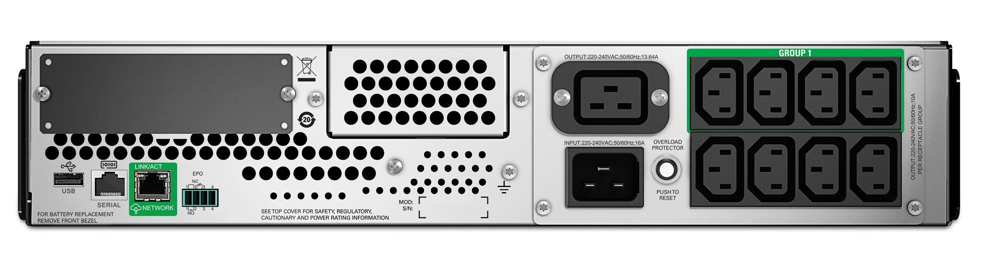 APC Smart-UPS 2200VA LCD RM 2U 230V with SmartConnect