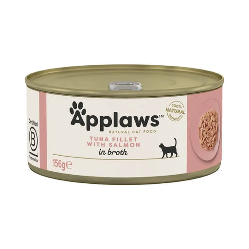 APPLAWS Tuna fillet with salmon in broth - wet cat food - 156g - Wet foodDLK-KAM<<<For the catDLK<<<ActionPL