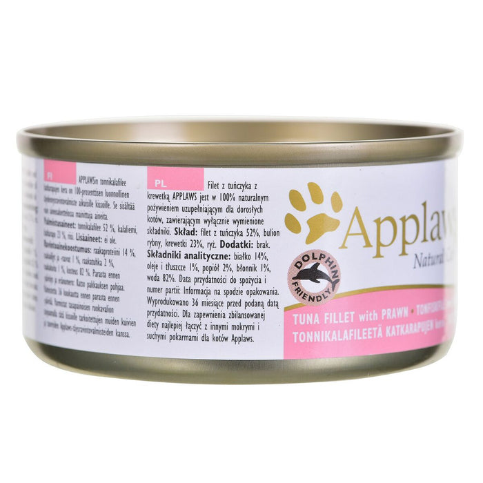 Cat food Applaws Tuna fillet with prawn in broth Fish Prawns 70 g