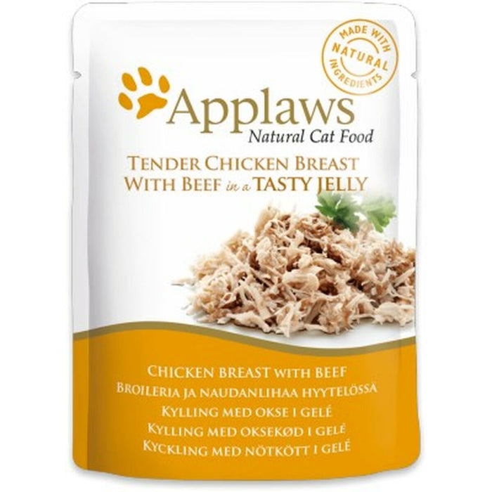 Cat food Applaws Chicken Breast with Beef in Jelly Chicken 70 g