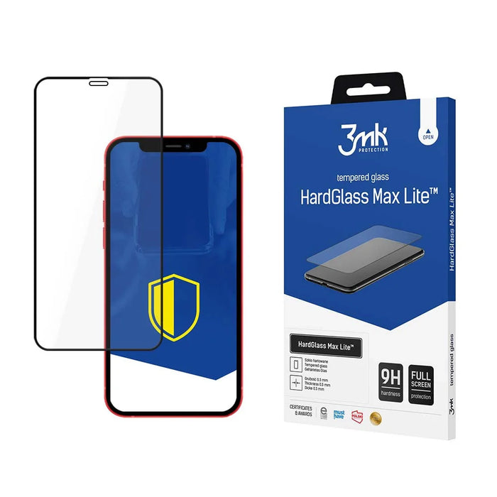 Apple iPhone 12/12 Pro Bl - 3mk HardGlass Max Lite ™ - Cell phone tempered glass<<<HurtelXML