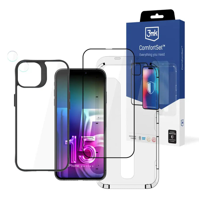 Apple iPhone 15 - 3mk Comfort Set 4 in 1 - Other cell phone equipment<<<HurtelXML