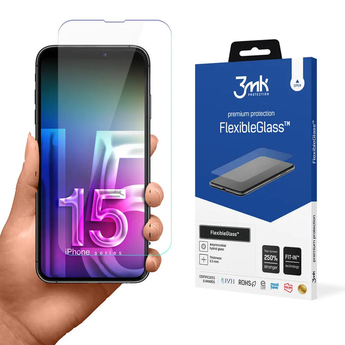 Apple iPhone 15 Plus - 3mk FlexibleGlass™ - *Kategoria tymczasowa<<<HurtelXML