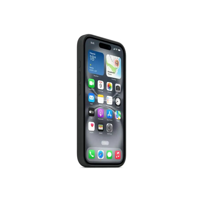 Apple iPhone 16 Silicone Case with MagSafe - Black - Accessories<<<APPLE iPhone<<<APPLE<<<PolyComp