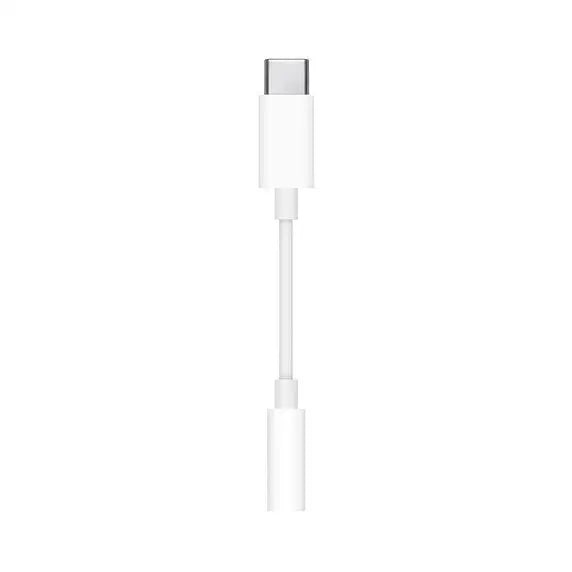 Apple MU7E2ZM/A USB-C audio adapter - 3.5 mm mini jack - white - Адаптери<<<Компютърна периферия и