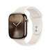 APPLE Watch S10 Cellular 42mm Gold Titanium Case with Starlight Sport Band ML - Смарт часовници<<<Преносими