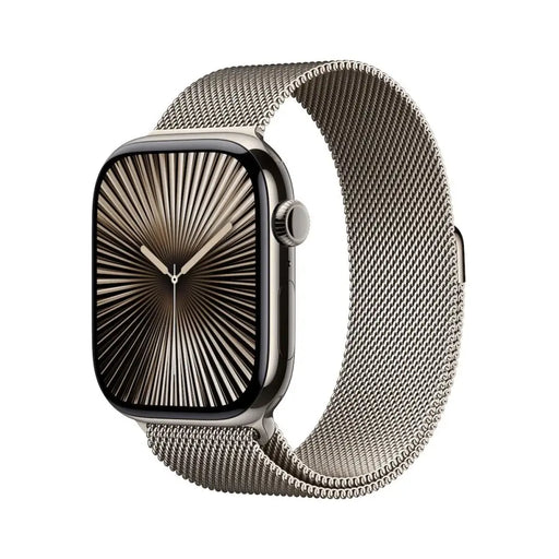 APPLE Watch S10 Cellular 42mm Natural Titanium Case with Natural Milanese Loop - Смарт часовници<<<Преносими