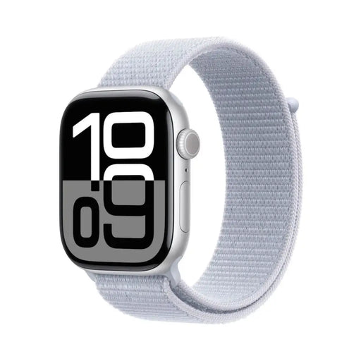 APPLE Watch S10 Cellular 42mm Silver Alu Case with Blue Cloud Sport Loop - Смарт часовници<<<Преносими