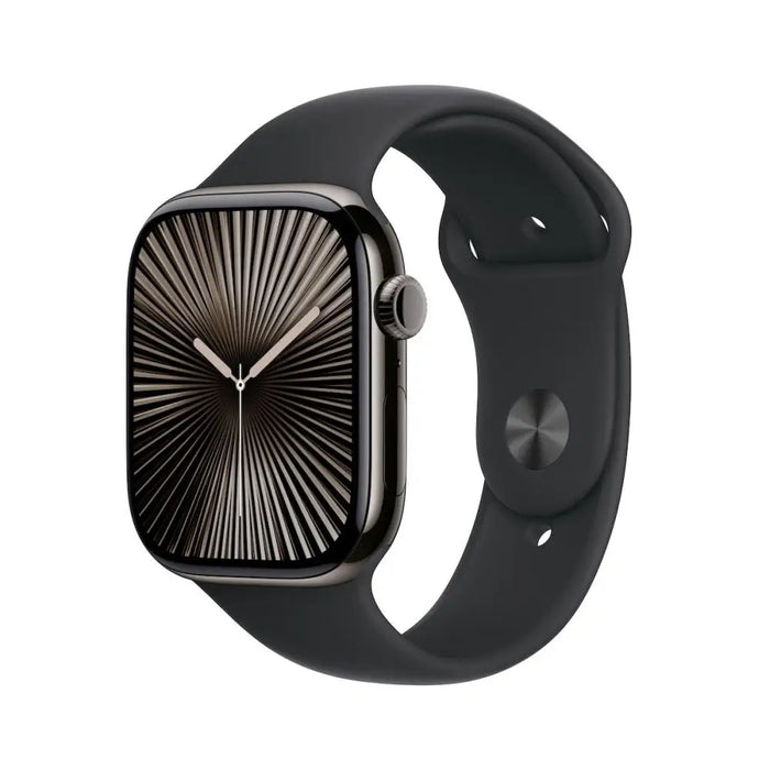 APPLE Watch S10 Cellular 42mm Slate Titanium Case with Black Sport Band SM - Смарт часовници<<<Преносими