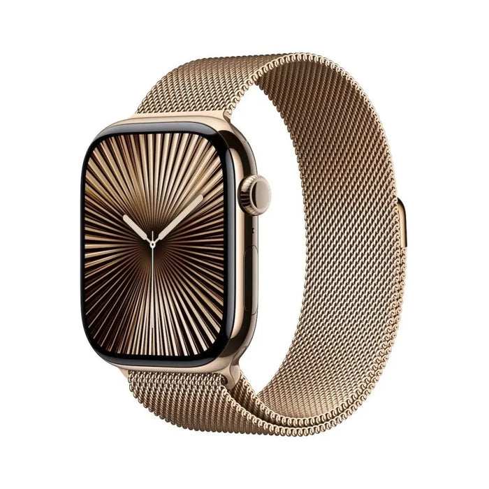 APPLE Watch S10 Cellular 46mm Gold Titanium Case with Gold Milanese Loop SM - Смарт часовници<<<Преносими