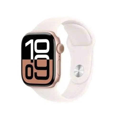 Apple Watch S10 GPS 42mm Rose Gold Alu Case with Light Blush Sport Band - M/L