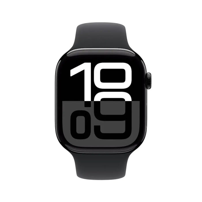 Apple Watch S10 GPS 46mm Jet Black Alu Case with Black Sport Band - S/M - Watch<<<APPLE