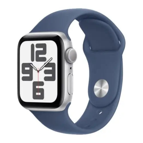 Apple Watch SE (2024) GPS 40mm Silver Alu Case Denim Sport Strap M/L EU MXED3 - Smart