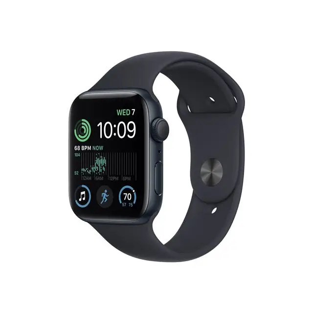 APPLE Watch SE2 GPS 44mm Midnight Aluminium Case with Midnight Sport Band Regular - Смарт часовници<<<Преносими