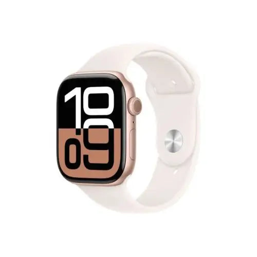 Apple Watch Series 10 GPS 46mm Rose Gold Alu Case Light Blush Sport Band S/M EU MWWT3 - Smart