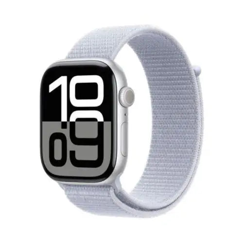 Apple Watch Series 10 GPS 46mm Silver Alu case Blue Cloud Sport Loop EU MWWN3 - Smart