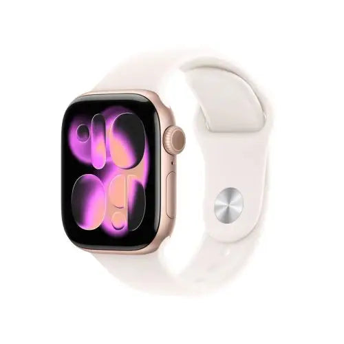 Apple Watch Series 11 (2025) GPS 42mm Rose Gold Alu Case Light Blush Sport Band S/M EU MEU04 - Smart