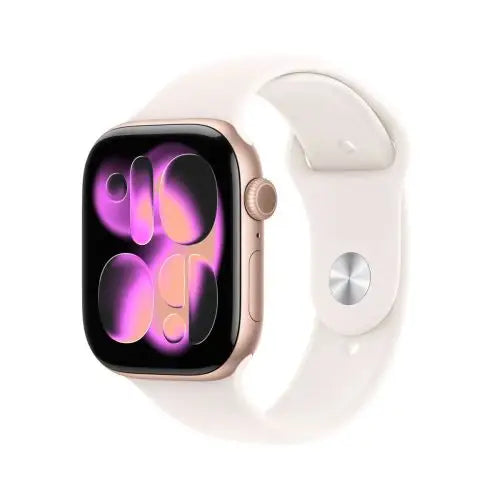 Apple Watch Series 11 (2025) GPS 46mm Rose Gold Alu Case Light Blush Sport Band M/L EU MEV74 - Smart