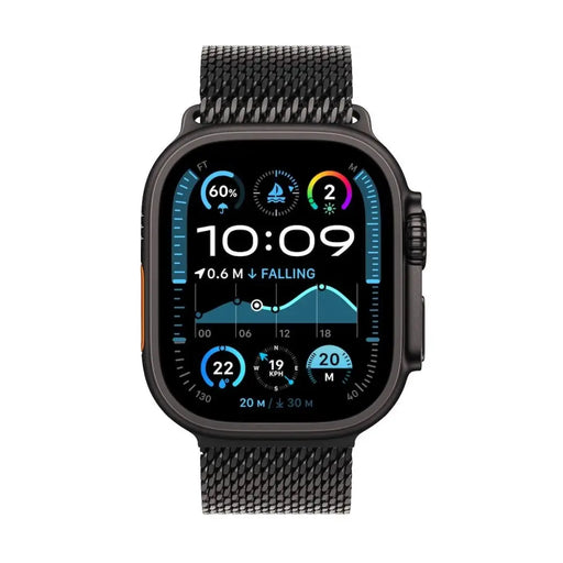 APPLE Watch Ultra2 v2 Cellular 49mm Black Titanium Case with Black Titanium Milanese Loop S - Смарт