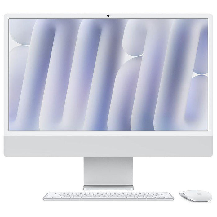 APPLE 24inch iMac with Retina 4.5K display Nano-texture glass: M4 chip with 10-core CPU and 10-core GPU 256GB SSD 16GB Silver