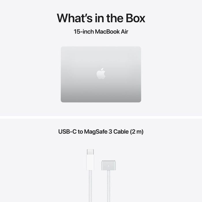Laptop Apple MacBook Air 15" M5 512GB Silver mdv94 , 15.30 , 16 , 512 , Apple M5 10 Core , Apple M5 10 Core GPU , Mac OS