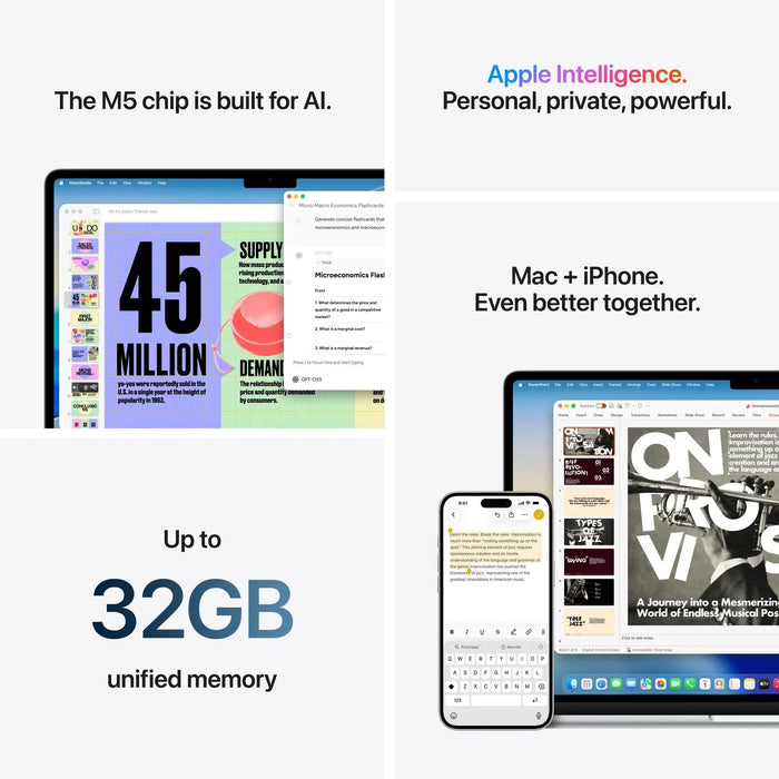 Laptop Apple MacBook Air 15" M5 512GB Starlight mdvd4 , 15.30 , 16 , 512 , Apple M5 , Apple M5 10 Core , Apple M5 10 Core GPU , Mac OS