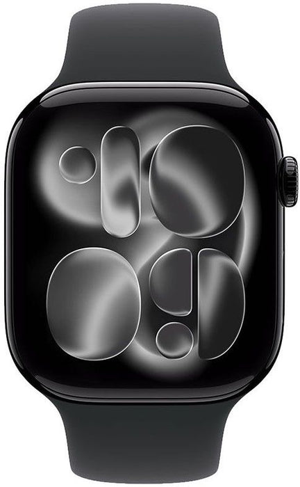 Smart watch Apple Watch 11 42mm Jet Black/Black Band S/M meqt4 , 1.80 , 64 , Apple S10 , Apple S10 SiP 64-bit Dual Core