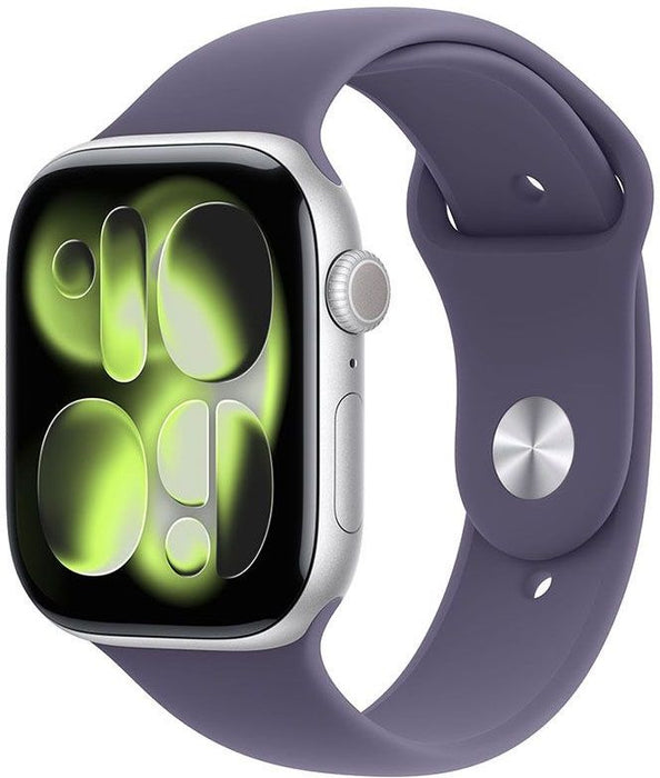 Smart watch Apple Watch 11 42mm Silver/Purple Band M/L meu74 , 1.80 , 64 , Apple S10 , Apple S10 SiP 64-bit Dual Core