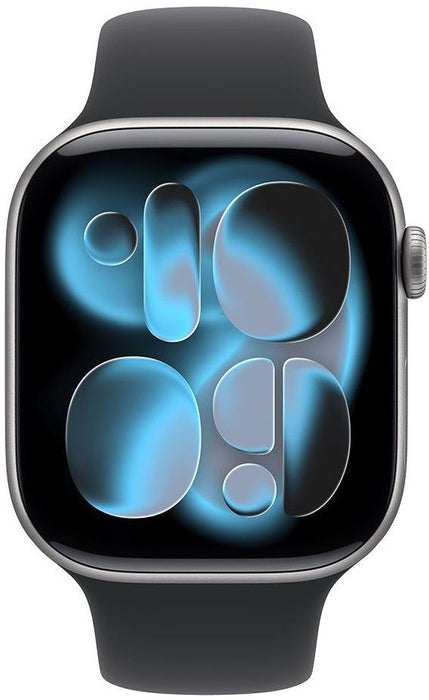 Smart watch Apple Watch 11 46mm Space Grey/Black Band S/M mev04 , 2.00 , 64 , Apple S10 , Apple S10 SiP 64-bit Dual Core