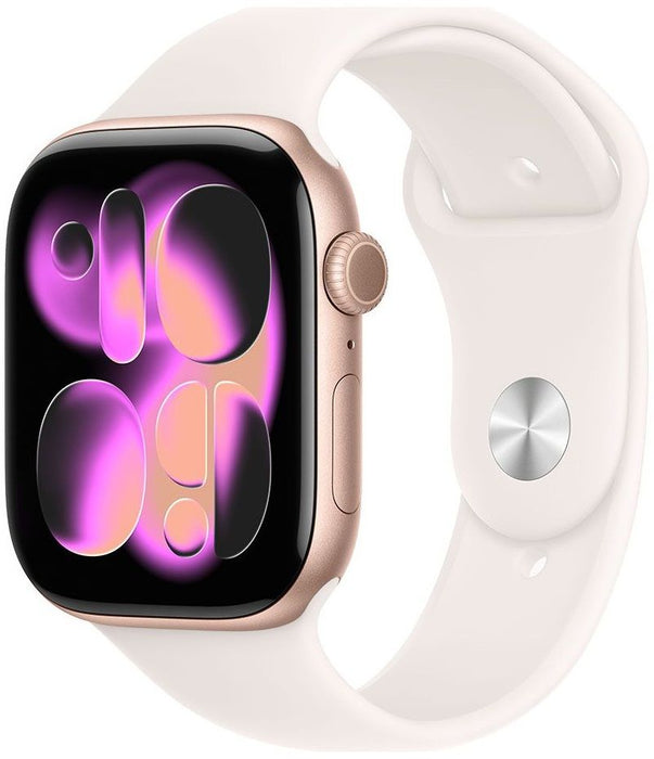 Smart watch Apple Watch 11 46mm Rose Gold/Light Band M/L mev74 , 2.00 , 64 , Apple S10 , Apple S10 SiP 64-bit Dual Core