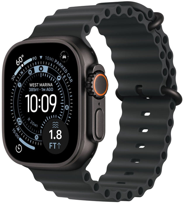 Apple Watch Ultra 3 (2025) GPS + Cellular 5G 49mm Black Titanium Case with Black Ocean Band EU MF0J4