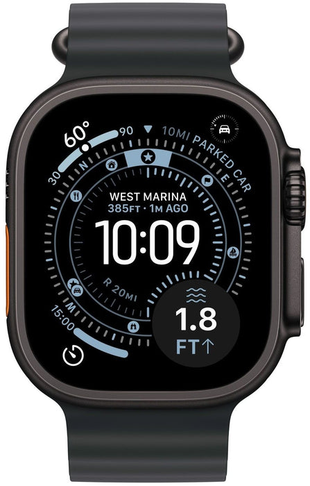 Apple Watch Ultra 3 (2025) GPS + Cellular 5G 49mm Black Titanium Case with Black Ocean Band EU MF0J4