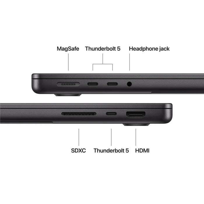 Apple 14-inch MacBook Pro: Apple M5 Max chip with 18-core CPU and 32-core GPU, 36GB, 2TB SSD - Space Black